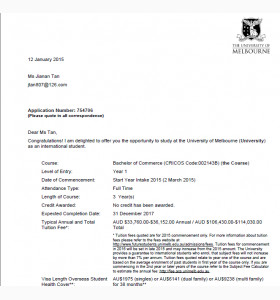 澳大利亚高中成绩申请墨尔本大学！