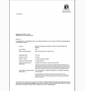 国内三本成功申请澳洲G8景观专业