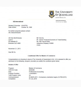 英国工程硕士毕业转澳大利亚读第二硕士学位