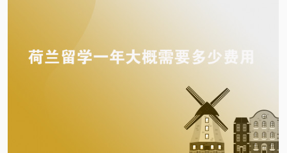 荷兰留学一年大概需要多少费用