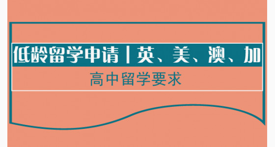 低龄留学申请︱英、美、澳、加高中留学要求